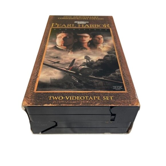 Pearl Harbor Commemorative Edition 2 VHS Set 2001 PG13 u Ben Affleck Kate Beckin - Picture 2 of 5